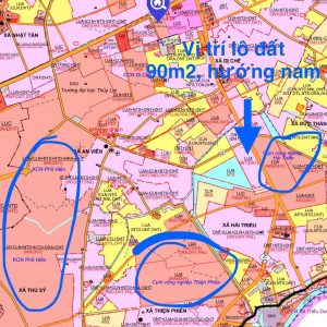 Chính Chủ Cần Bán Lô Đất 90m2, MT5m, Đối diện vườn hoa, Hải Triều, Tiên Lữ, Hưng Yên, Chỉ 3.x tỷt